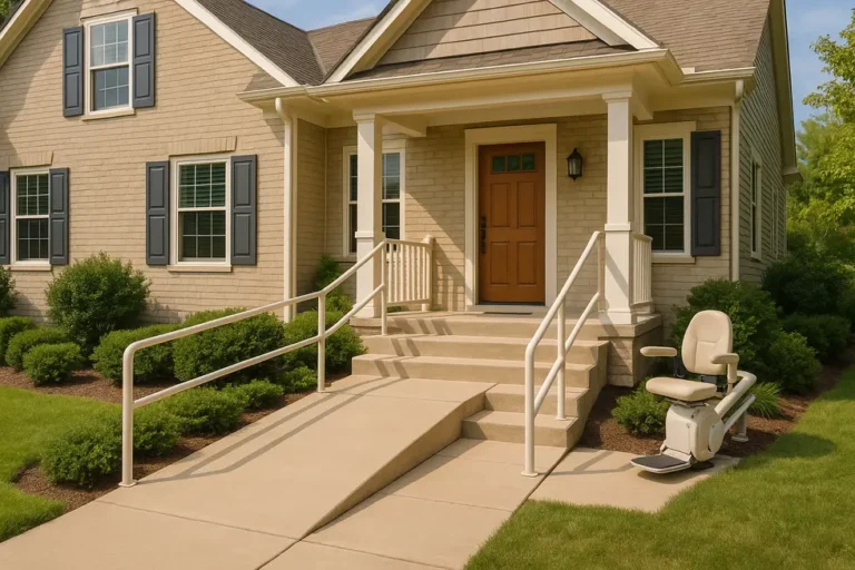 Schodołaz dla niepełnosprawnych: Likwidacja barier architektonicznych w budownictwie 2 Przyjazny domu z rampami i innymi udogodnieniami dla osób z niepełnosprawnościami.