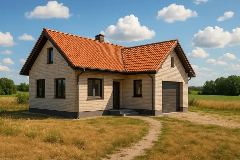 Ile kosztuje stan surowy zamknięty? 4 Zakończony dom w pięknym otoczeniu jako cel inwestycyjny.