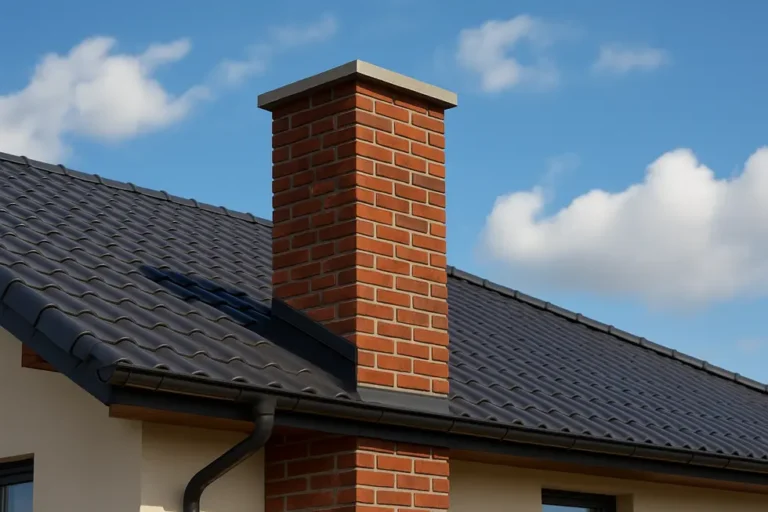 Ile kosztuje budowa komina? Przewodnik dla budujących domy 8 Wybudowany komin w nowym domu.
