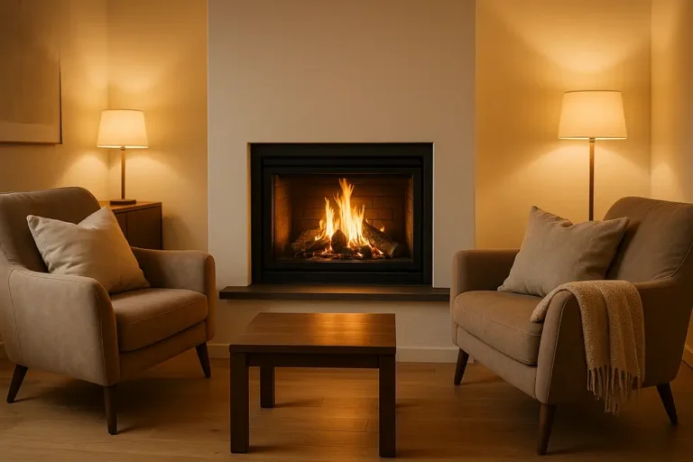 Ile kosztuje montaż kominka? Praktyczny przewodnik 10 Nowoczesny kominek w stylowym wnętrzu.