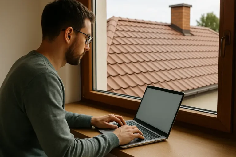 Ile kosztuje obróbka blacharska dachu? 8 Nowo wymieniony dach z obróbką blacharską, symbolizujący wysoką jakość wykonania.