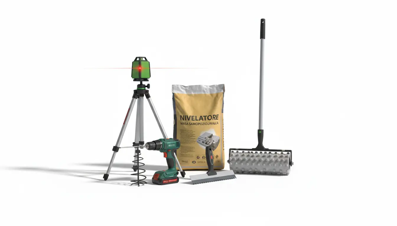 Jak wypoziomować podłogę - J16 narzedzia do wyrownywania podlogi poziomice walek kolczysty - profesjonalny poradnik krok po kroku z cenami materiałów i robocizny 2026