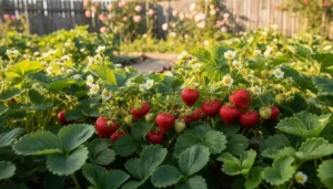Dojrzałe czerwone truskawki rosnące w ogrodzie - kiedy sadzić truskawki kompletny poradnik 2026 z terminami