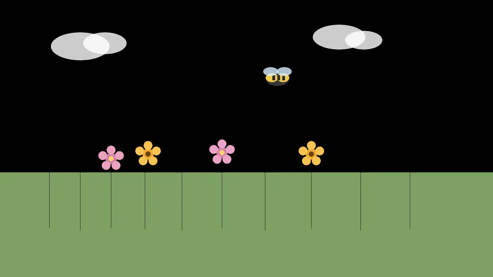 Rabata miododajna z jeżówkami, szałwią i kłosowcem, przedstawiająca byliny miododajne kwitnące całe lato i przyciągające pszczoły.