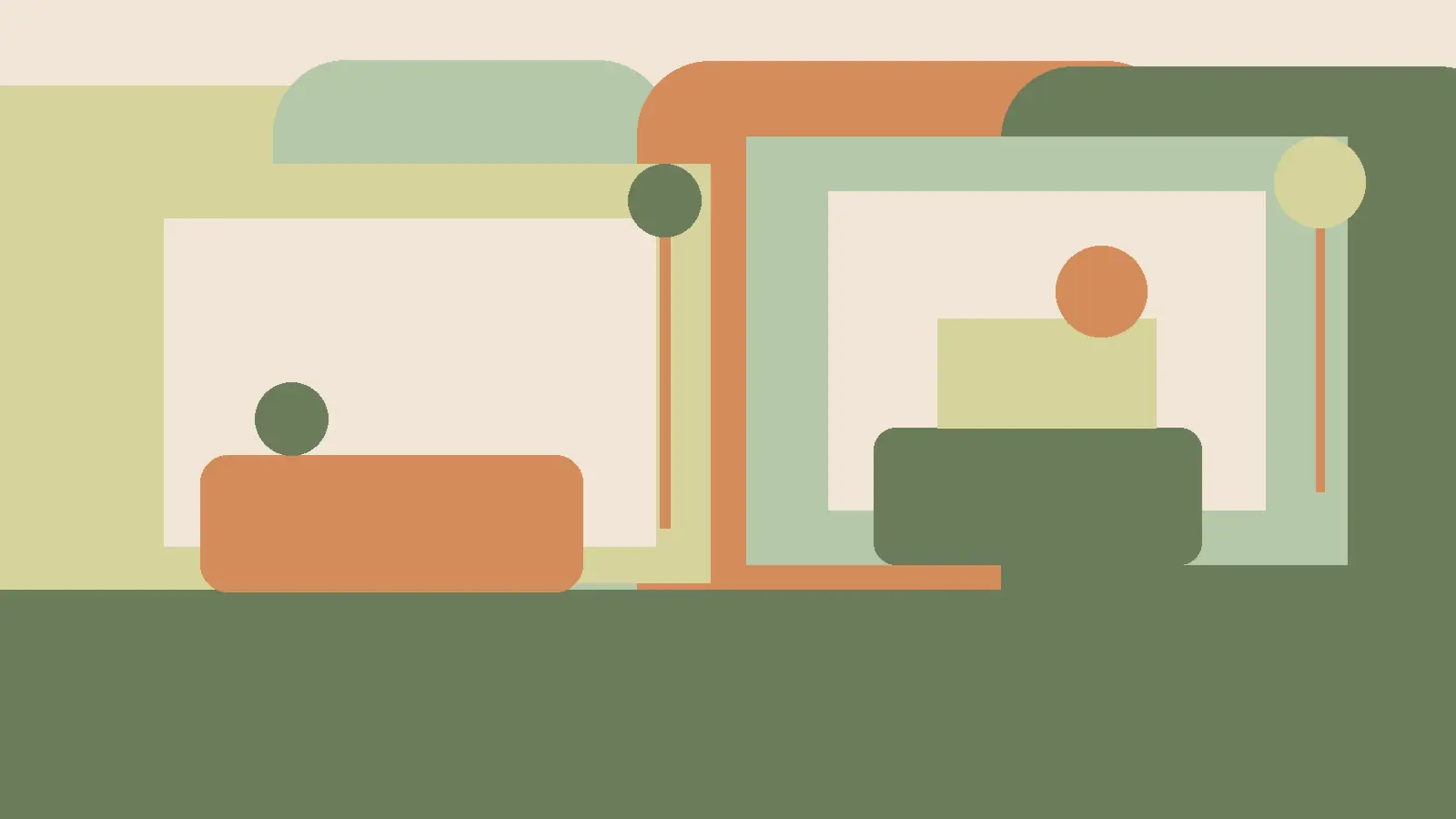 Kolory do kuchni łączące energię i równowagę, z ciepłym beżem, oliwką oraz rozjaśnionym akcentem żółci