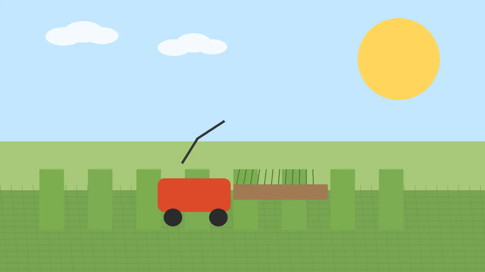 Wertykulacja trawnika wykonana wertykulatorem po wcześniejszym koszeniu murawy do około 3-4 centymetrów